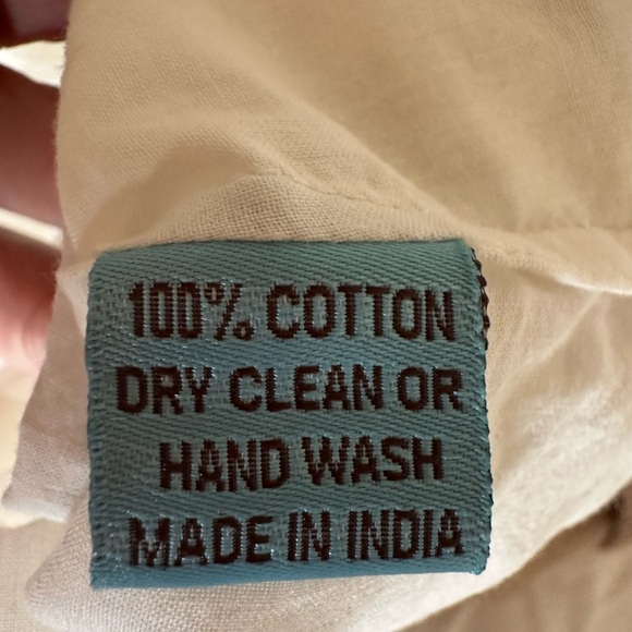 Letarte White and Brown Swim Coverup size l - Picture 4 of 4